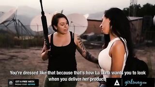 The boss of a cartel taught two new girls to behave properly