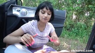 A chick agreed to have sex on the street for money, just like in those thrilling HUNT4K videos where desperate but sexy babes engage in outdoor escapades for cash