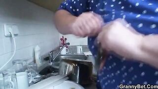 Older guy fucked his 80-year-old hot grandma with big tits