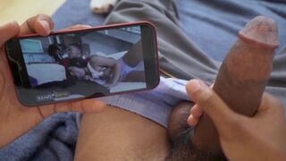 Lil D jerks off to his own porn starring Julz Gotti