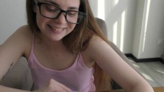 The naughty bookworm is having fun with a guy who teaches anatomy in a unique way