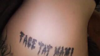 The man roughly fucked his girlfriend with passion and finished inside