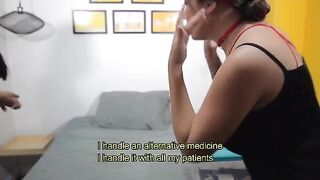 The doctor gave a powerful anal creampie to Salome Gil to calm her down