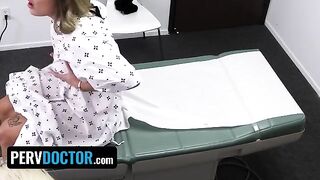 Hot doctor's office action with Mimi Monet and a big fat cock