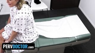 Hot doctor's office action with Mimi Monet and a big fat cock