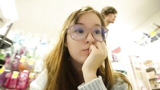Passionate amateur couple enjoys a sensual hotel getaway