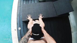 Bikini girl Hansel Grettel gets fucked hard outdoors