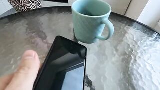 The stepson is having a quick morning sex with his hot stepmom