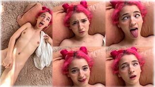 Cute Latina girl plays with her pretty pussy in a steamy scene
