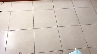 I massage my best friend's stepson and end up with cum in my mouth