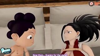 My Hero Academia's Momo and Mineta get it on in this steamy animation