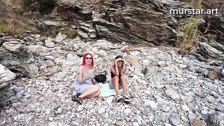 Blogger arranged a sex foursome with street girls in HD