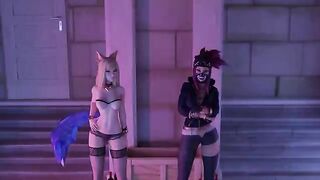 KDA Ahri does porn for the first time - Full Gallery Hentai Game