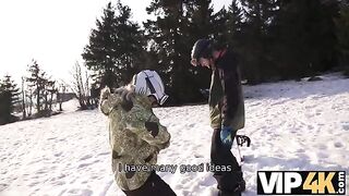 Picked up and fucked by a hot skier