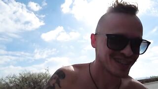 Bunch of stupid bitches got fucked on the beach, thinking they’re bloggers