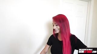 A kinky slut with tattoos named Demi Rhoades gets fucked hard in this rough sex tape
