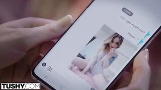 Petite blonde gets her tight ass gapped by an older man in HD