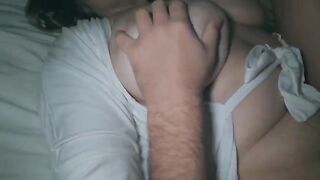 I had sex with my wife at night and cum on her big ass