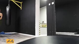 Crushed on my fitness colleague so we got intimate in the gym restroom