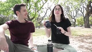 A day at the park ends up in a public blowjob