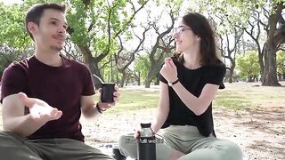 A day at the park ends up in a public blowjob