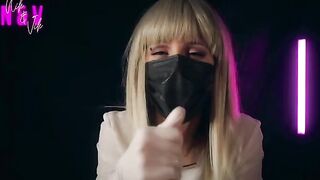 A crazy nurse in latex will make you cum twice from an unreal handjob