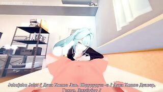 Hentai with a beautiful girl and the hottest Faruzan from Genshin Impact