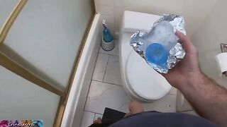 I helped my stepson to get a sperm sample using my boobs and ass