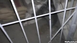 A stalker is following and fucking a blonde teen