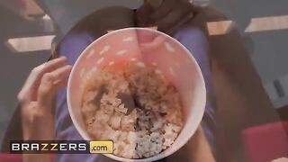 Tina Fire gets her juicy pussy smashed by Jordi in a popcorn machine