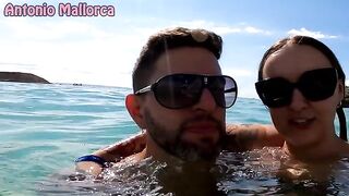 A blonde girl was picked up on the beach for hard sex