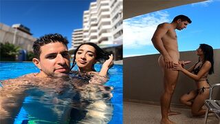 Argentina slut caught in pool, fucked hard and rough