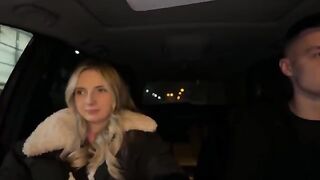 A cute girl couldn't pay the fake taxi driver, so she had to engage in intimate acts