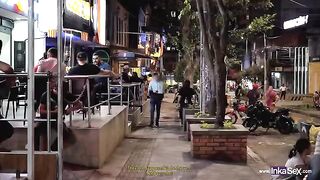 Spying Sara Blonde in a Colombian nightclub scene