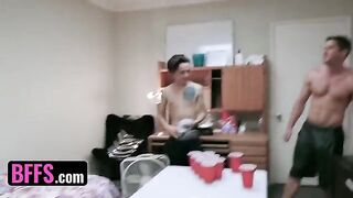 Two roommates fucking with college girls Jessica Rex and Paige Owens