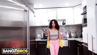 The lovely housekeeper Luna got a big black dick