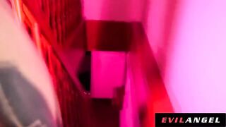 Hot Euro slut in anal gangbang, getting her holes filled with dick in EvilAngel style