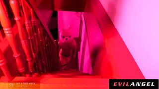 Hot Euro slut in anal gangbang, getting her holes filled with dick in EvilAngel style