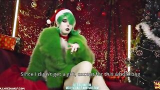 The Grinch gets his dick covered with hot Christmas cum