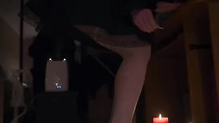 White stockings footjob and much cum, a hot compilation