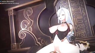 Genshin Impact girls get fucked hard and filled with cum