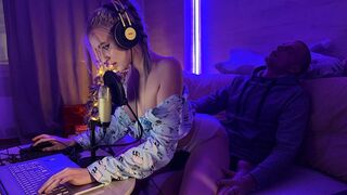 A hot stepmom fucks her stepson after interfering with his game