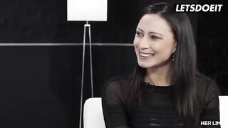 Brunette Cassie Del Isla gets her asshole gapped hard on cam by Her Limit