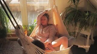 A couple enjoy a sunny day with passionate and sensual sex