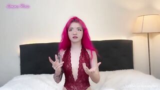 A cute teen, possibly the fiery Emma Fiore from Argentina, wants a threesome with you and your friend