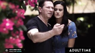 The couple taught a lesson to the naughty teen Haley Reed in hardcore style