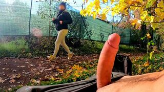 Stranger titty fucked by a horny Italian MILF