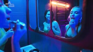 Girl was fucked in the toilet of a night club