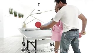 The guy is confident in his ping-pong skills, but Kiara Cole proves him wrong