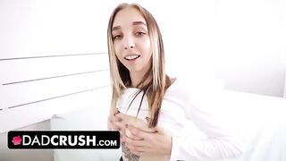 Busty stepdaughter Breezy Bri seduces her dad to fuck her hard